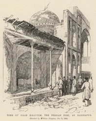 Grab von Omar Khayyam, dem persischen Dichter, in Naishapur